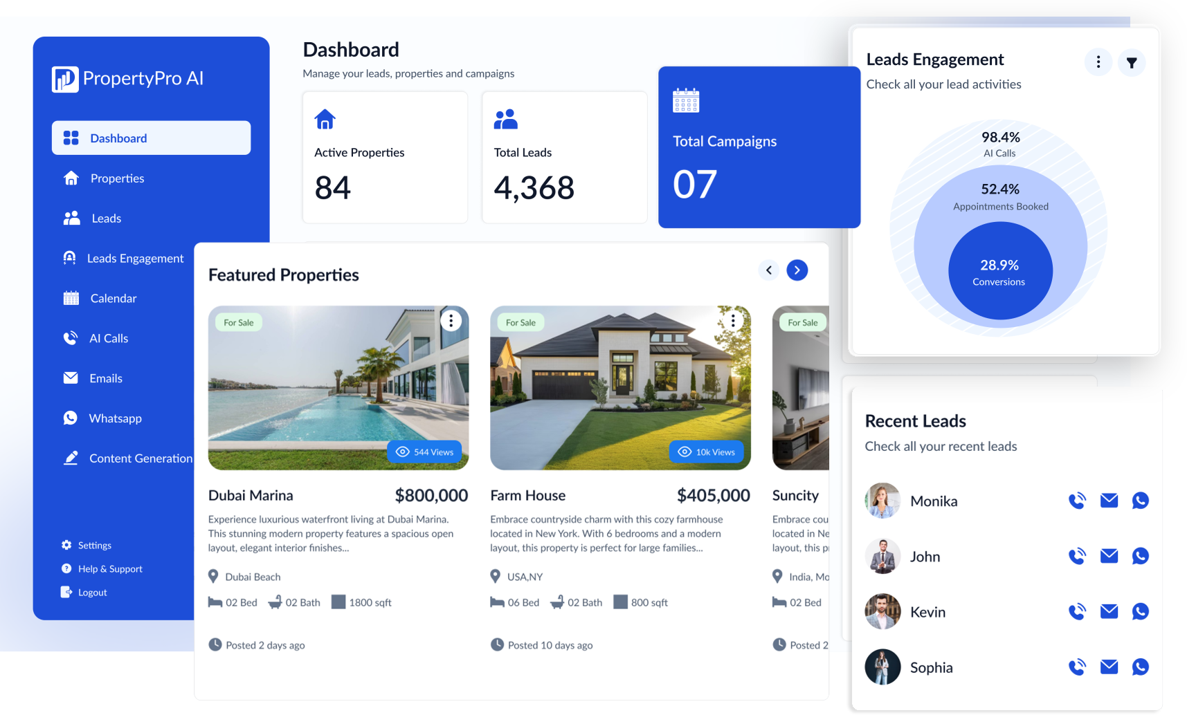 AI CRM Dashboard
